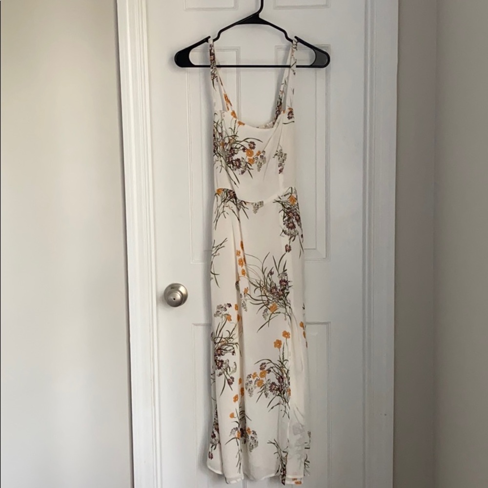 Reformation White Floral Midi